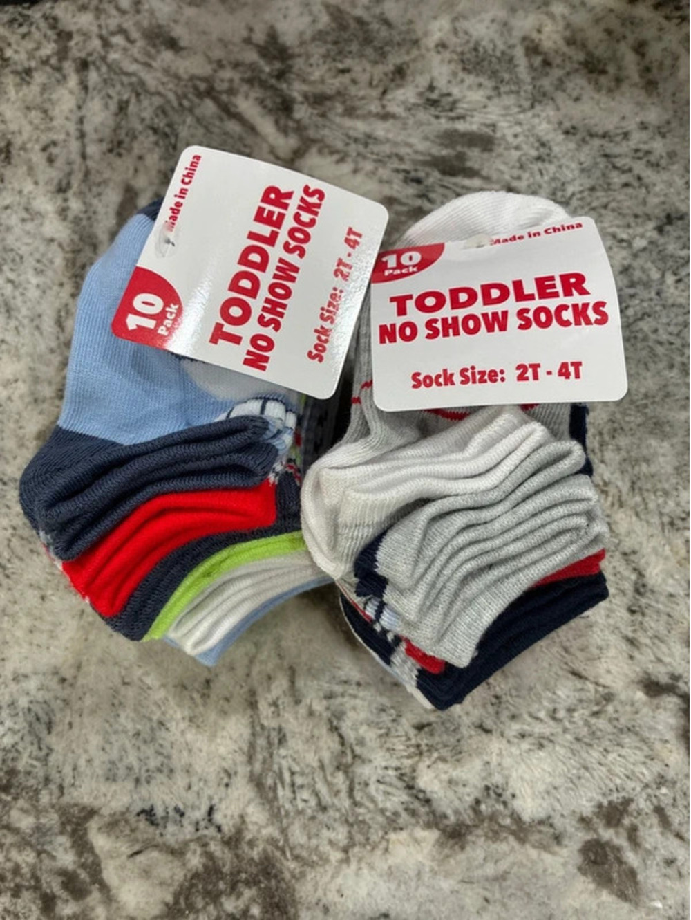 20 pair of no-show boy socks size 2T-4T